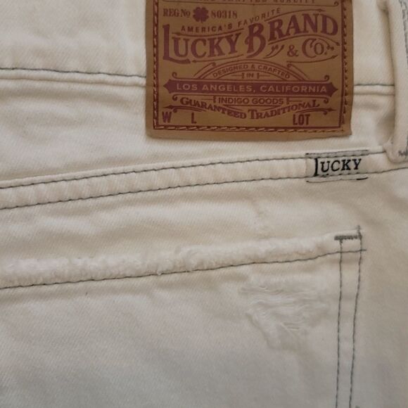 Lucky brand cut off shorts size 6 - Picture 3 of 10
